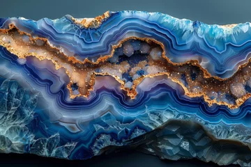 Rolgordijnen Kristal marble purple lilac blue shades stones. marble graphite precious stones background. beautiful natural mineral stones