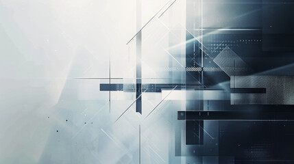 Abstract technology background with geometric shapes