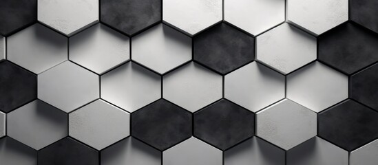 The design resembles a soccer ball with black and white hexagons, creating a pattern that showcases...