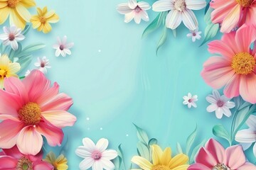 Obraz premium Colorful flowers spring sale discount