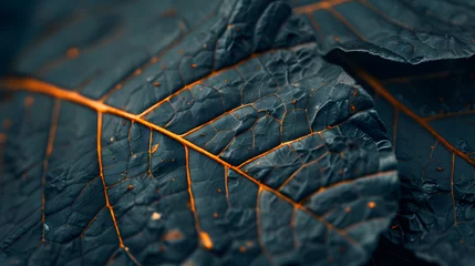 Fotobehang closeup of an leaf texture © Jan