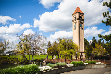 Riverfront Park, Spokane Washington, Spring Day