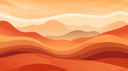 Abstract organic lines in a serene mountain landscape wallpaper design for background use