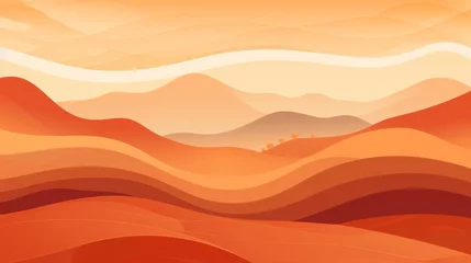 Foto op Plexiglas Abstract organic lines in a serene mountain landscape wallpaper design for background use © Aliaksandra