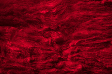 red mineral wool with a visible texture