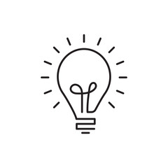 Light Bulb Logo or Thinking Concept