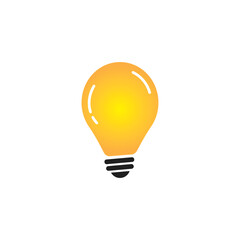 Fototapeta na wymiar Light Bulb Logo or Thinking Concept