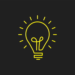 Light Bulb Logo or Thinking Concept