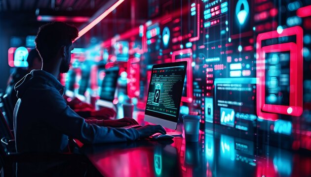 Security Awareness Training and Education, security awareness training and education with an image depicting employees participating in cybersecurity awareness programs, AI
