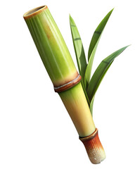 Obraz premium sugar cane stalk transparent background