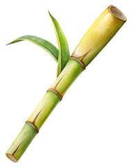 Obraz premium sugar cane stalk transparent background