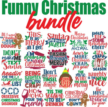 Funny Christmas Vector Bundle