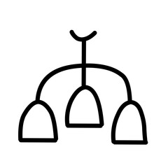 Lamp Related Vector Line Icon