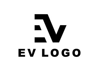 ev logo, design, Vector, illustration, creative icon, template