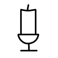 Lamp Related Vector Line Icon