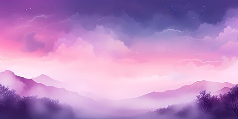 A serene twilight gradient background, fading from gentle lilacs to deep plum hues, creating a mystical ambiance for artistic expression.