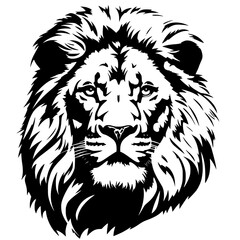 lion head vector