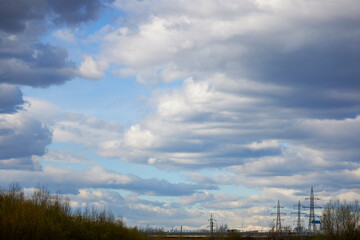 Fototapeta na wymiar beautiful landscape with cloudy sky