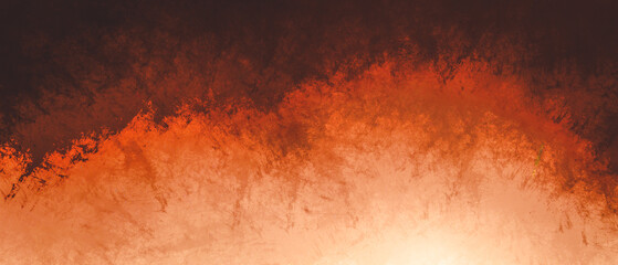 Grungy watercolor painting red color gradient background