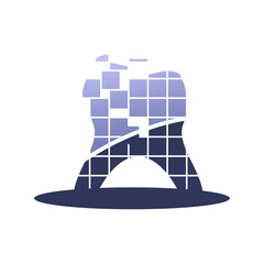 dental logo.eps good for icon logo corporate, vektor element design, digital doctor.