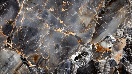Marble Symphony: Harmonizing Breccia Texture with Glossy Granite Ceramic