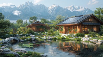 sunrise over the lake