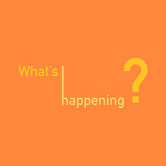 Template for card, poster, banner, label, print for t-shirt. Calligraphy lettering. Written phrase, slogan. Creative vector illustration. Question mark