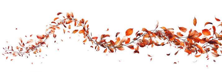 Dynamic Autumn Leaves in Flight