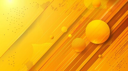 Yellow gradient background with line and circle shape.