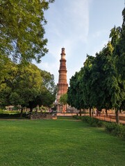 Daytime Picture of the famous historical place of Delhi - Qutub Minar