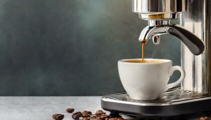 Espressomaschine mit Kaffeebecher