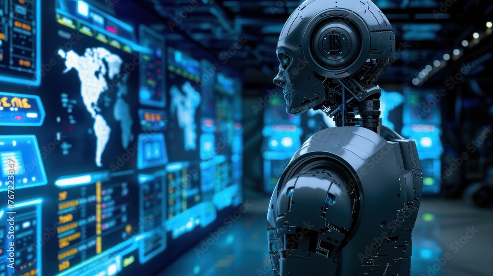Poster AI system analyzes financial transactions Detect money laundering It refers to technology that enables effective governance