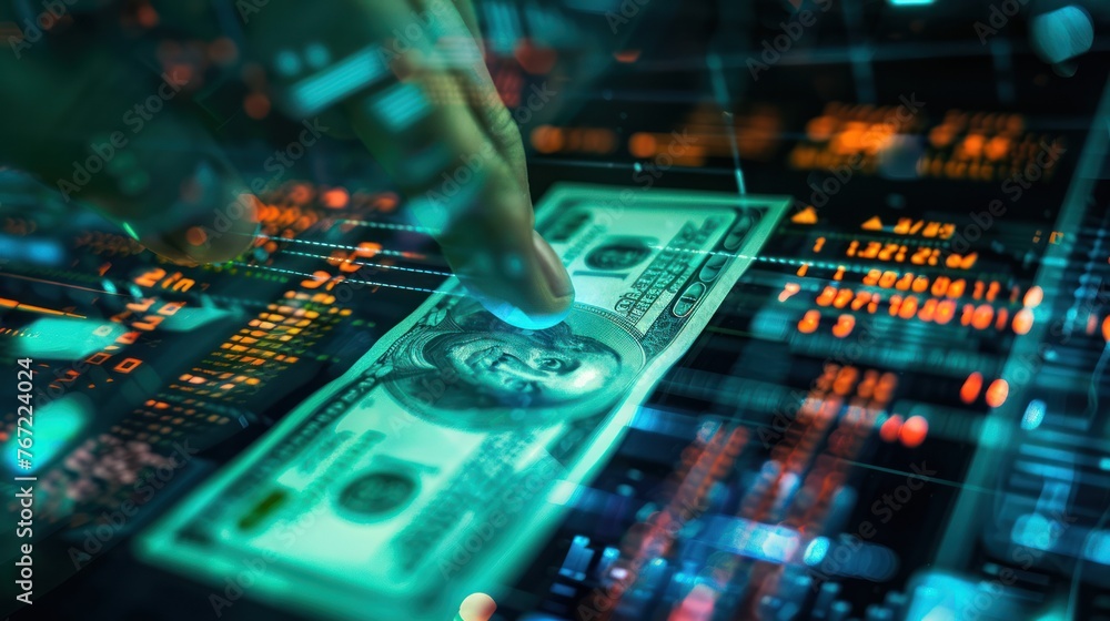 Poster AI system analyzes financial transactions Detect money laundering It refers to technology that enables effective governance