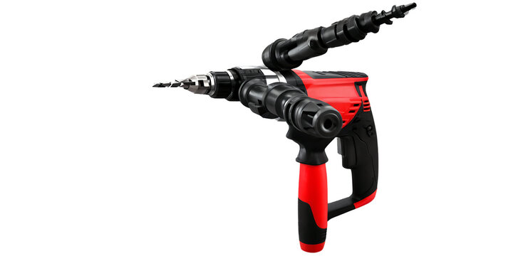 A black and red drill Transparent Background Images 