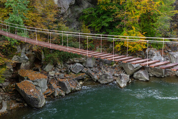 Suspension bridge, walkway to the adventurous, cross to the other side