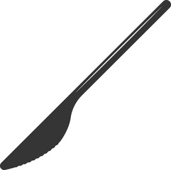 Plastic Knife Illustration