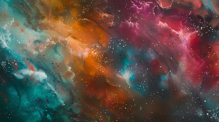 Fototapeta premium abstract watercolor of galaxy background