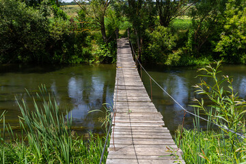 Suspension bridge, walkway to the adventurous, cross to the other side