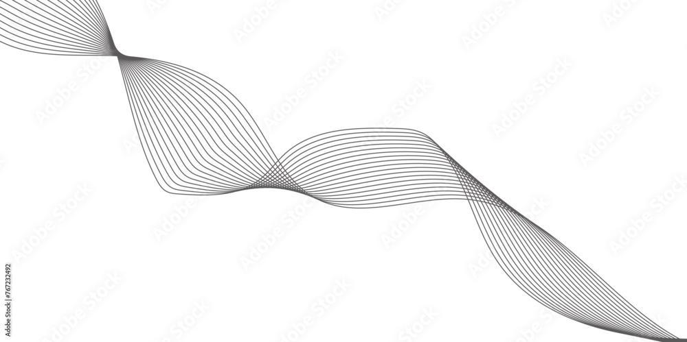 Poster abstract wave element for design. stylized line art background. vector illustration. business lines 