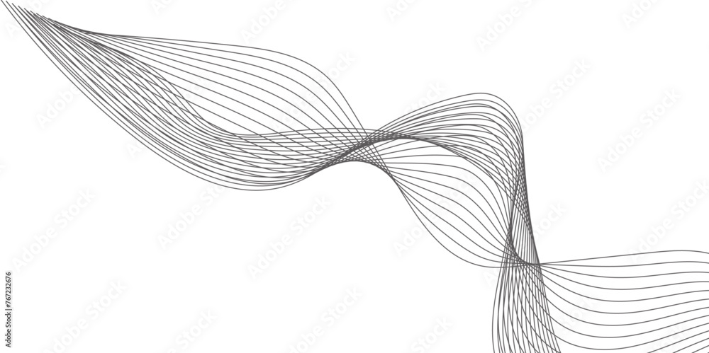 Poster abstract wave element for design. stylized line art background. vector illustration. business lines 