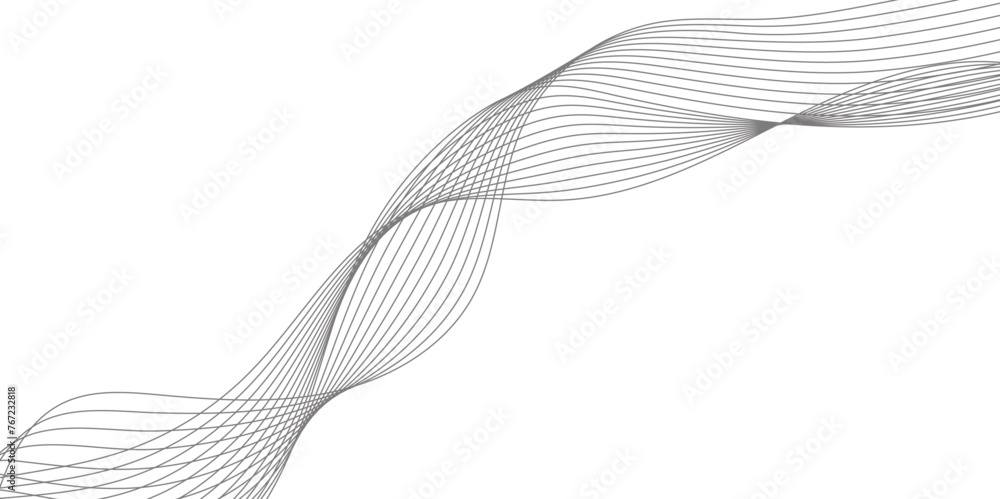 Poster abstract wave element for design. stylized line art background. vector illustration. business lines 