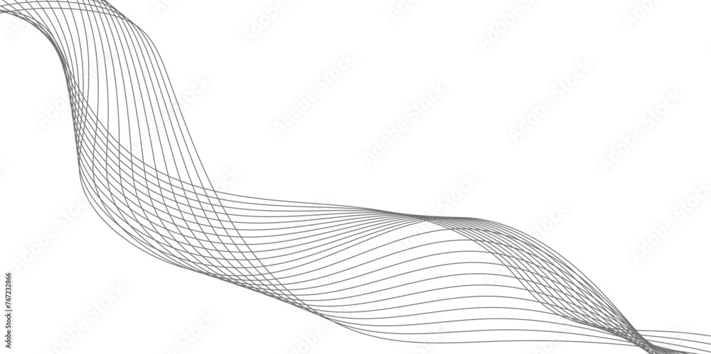 Poster abstract wave element for design. stylized line art background. vector illustration. business lines 