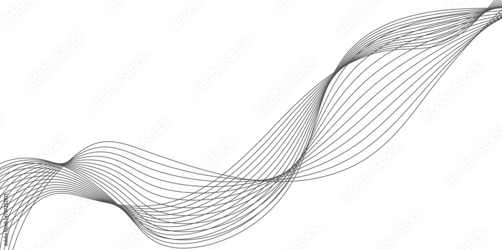 Poster abstract wave element for design. stylized line art background. vector illustration. business lines 