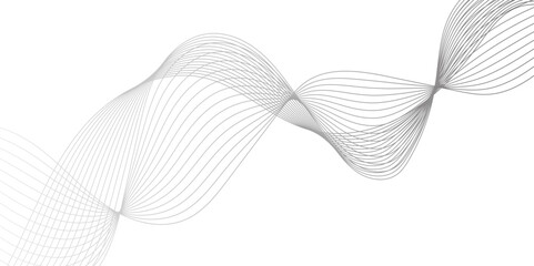 Fototapeta premium Abstract wave element for design. Stylized line art background. Vector illustration. business lines white wave element for design. Stylized line art background. 