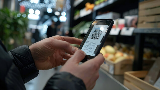 QR Code Payment: Scan the QR Code on the invoice to pay via mobile. Referring to contactless payments