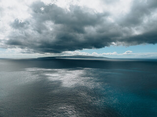 Hawaii coast from a drone