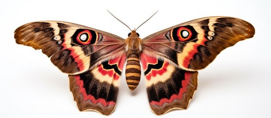Butterfly with Red and Black Wing Pattern