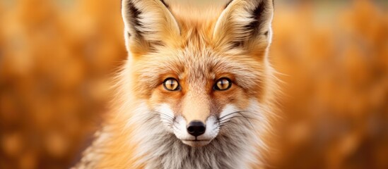 Fototapeta premium A large-faced fox up close