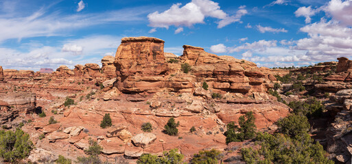 Travel and Tourism - Scenes of the Western United States. Red Rock Formations Near Canyonlands...