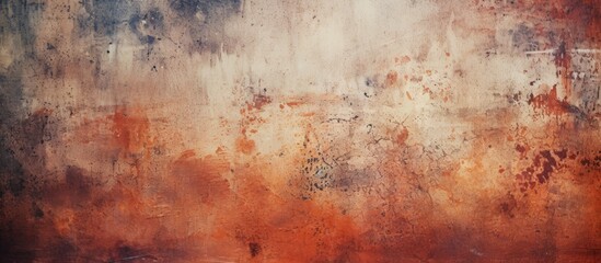 Rusted wall close-up with red and white backdrop